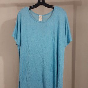 Blue Asymmetrical Shirt - Faded Glory